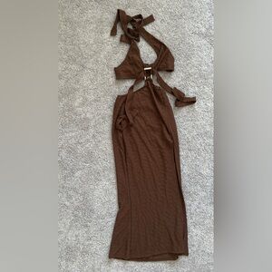 Brown Midi Dress